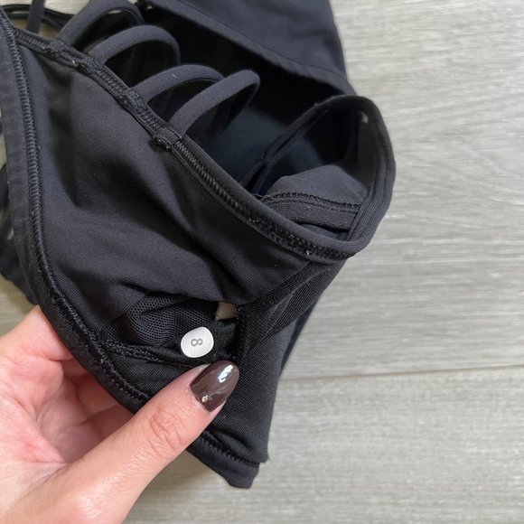 Lululemon Black Sports Bra - Picture 3 of 3